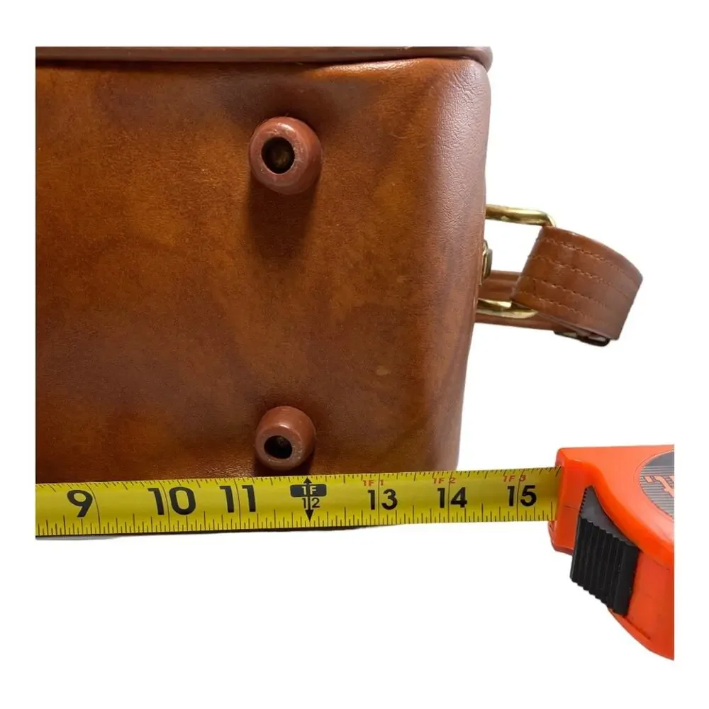 American Tourister Vintage Brown Carry On Luggage Bag